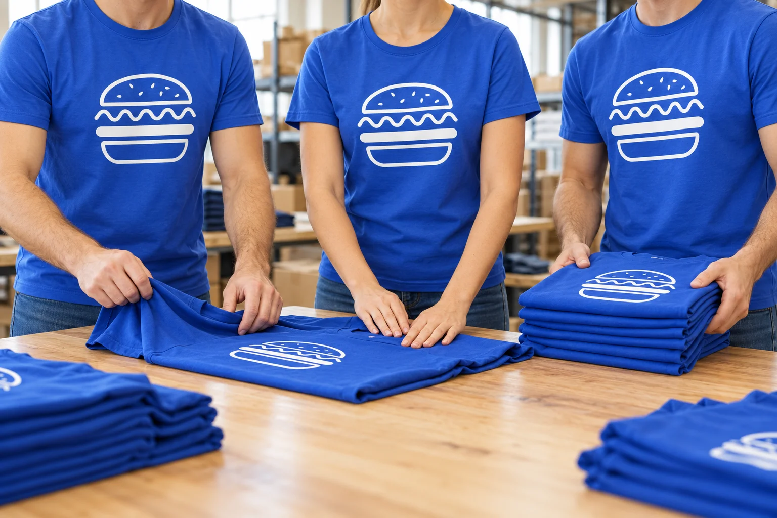 Illustration de T-shirts coordonnés avec un logo