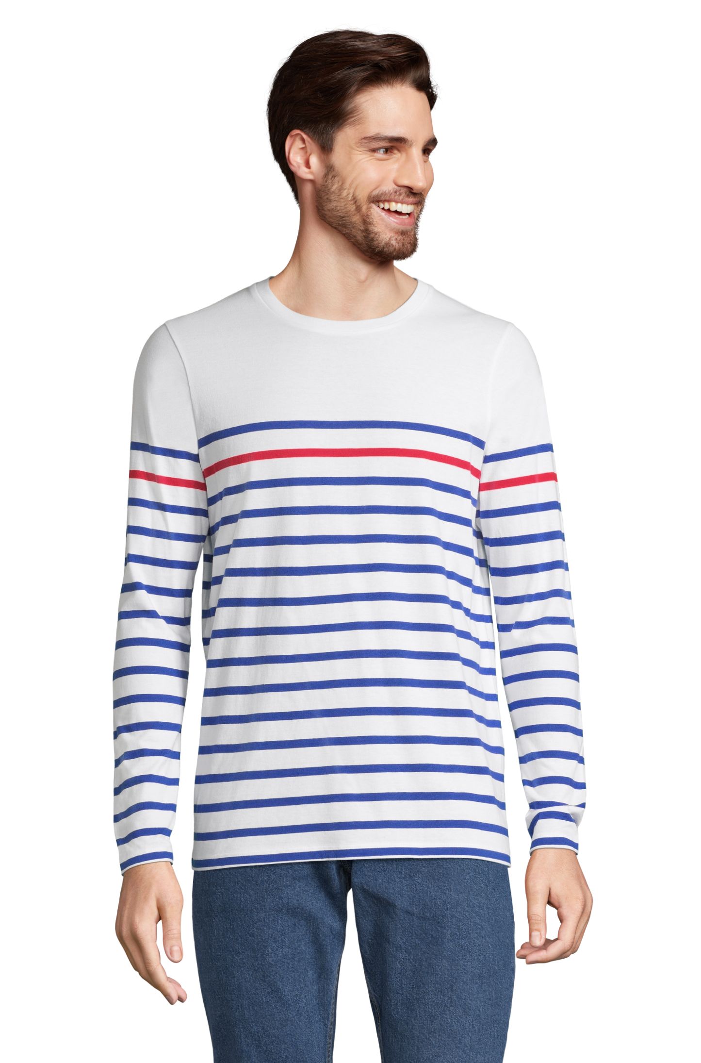 MATELOT LSL HOMMES - 872 - Blanc / Bleu roi / Rouge