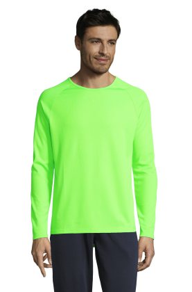 SPORTY LSL HOMMES - 286 - Vert fluorescent