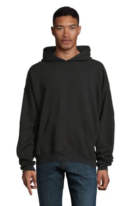 Sweat à capuche unisexe surdimensionné Connor - 312 - Noir