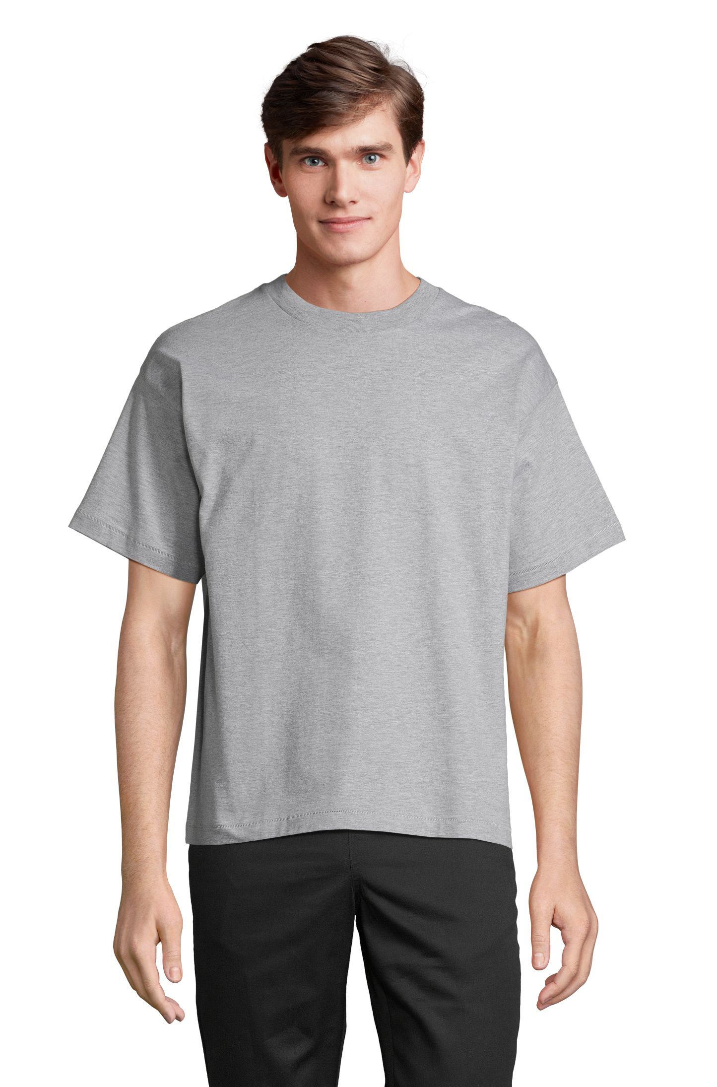 T-shirt unisexe oversize Legacy - 350 - Mélange Gris Moyen