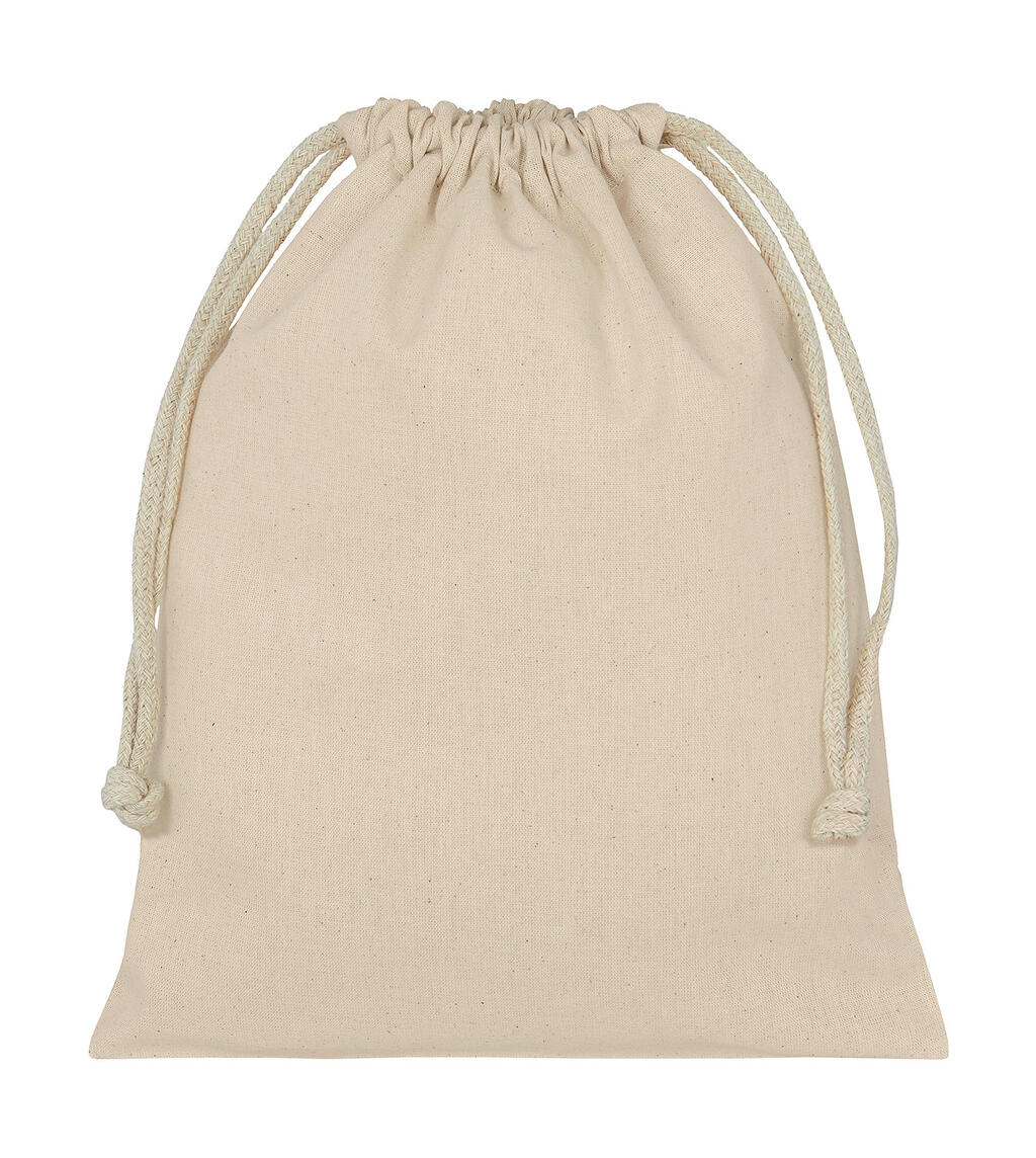 Sac à cordon en coton biologique, taille S - 008 - Naturel