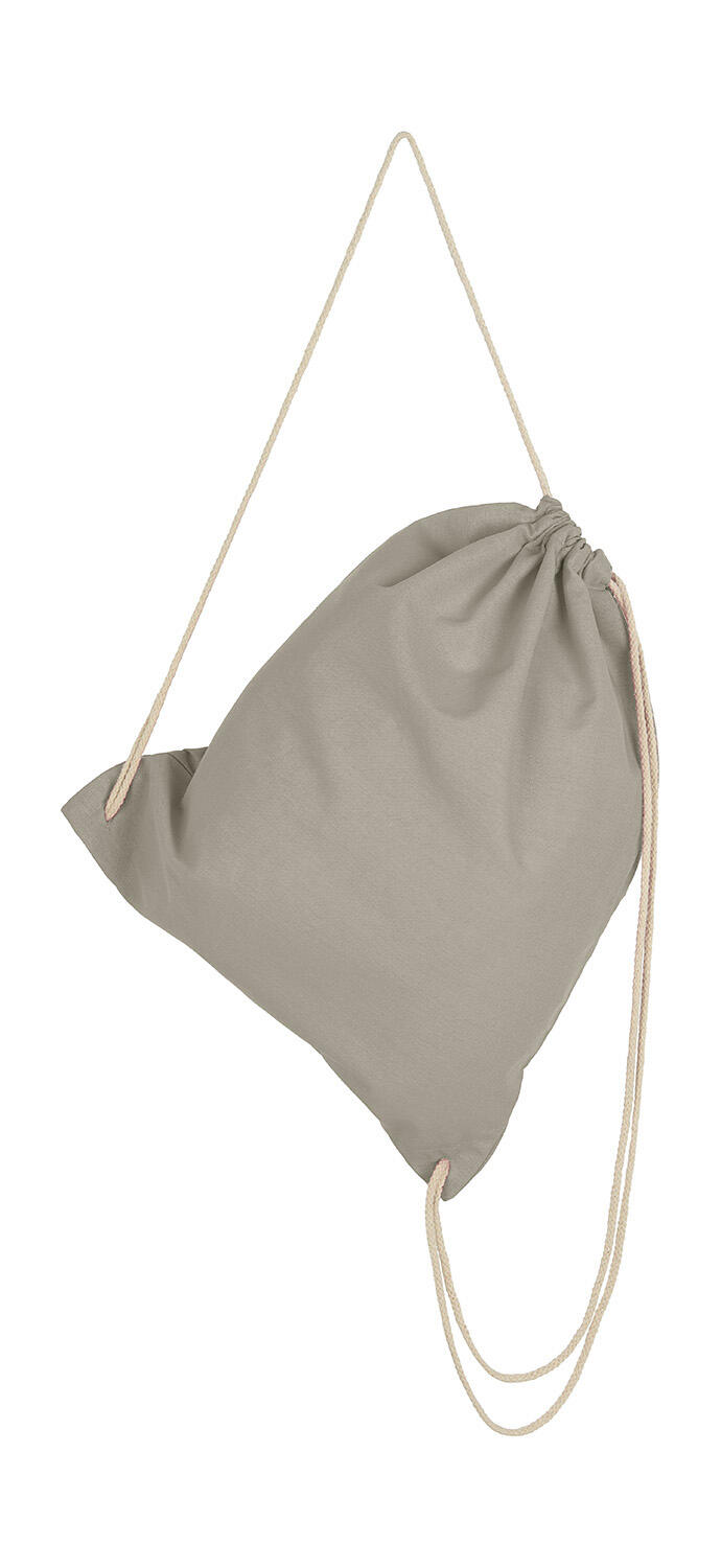 Sac à dos à cordon marron - 127 - Gris clair