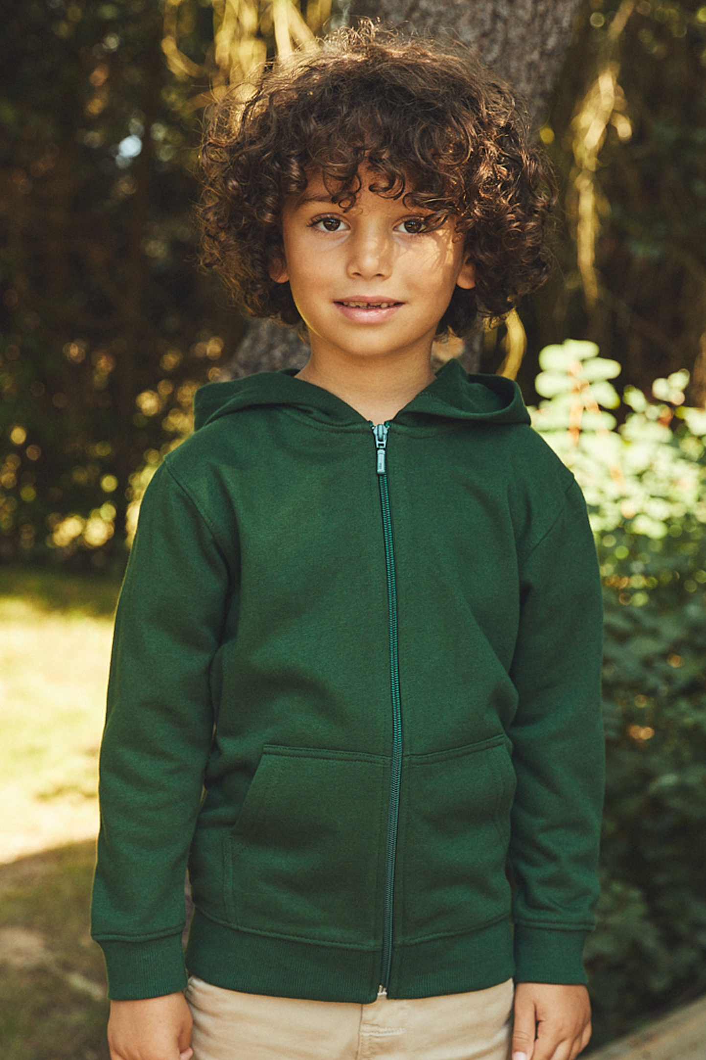 Sweat à capuche et sweat-shirt zippé pour enfants - 04 - Marine OUT3