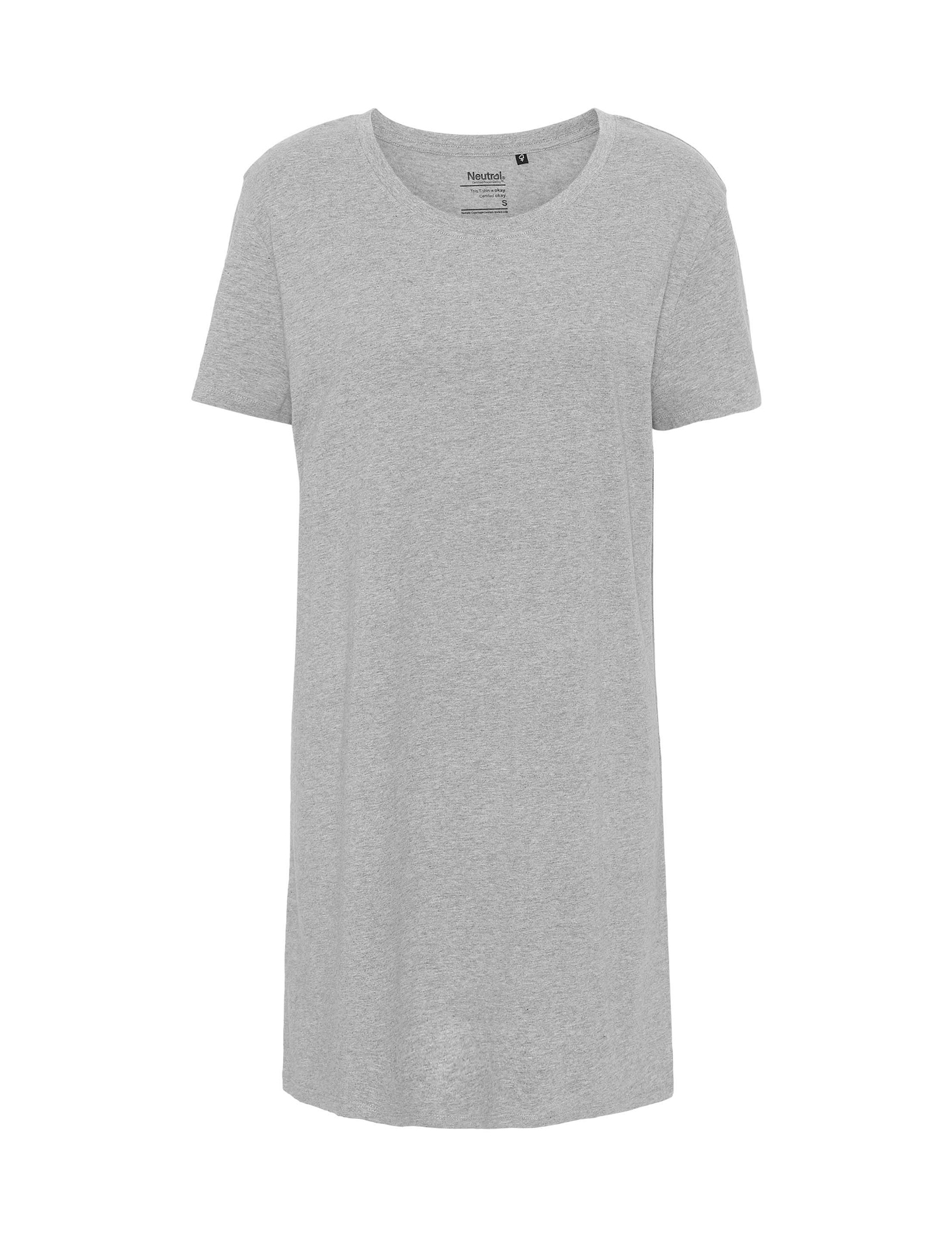 Robe pull à col rond pour femme - Gris Sport