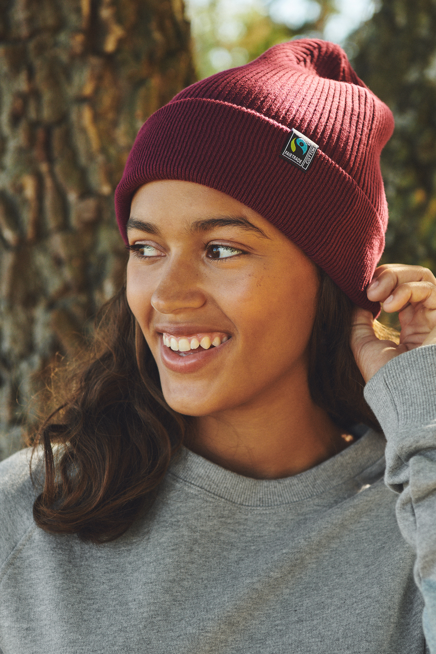 Bonnet en tricot mixte 