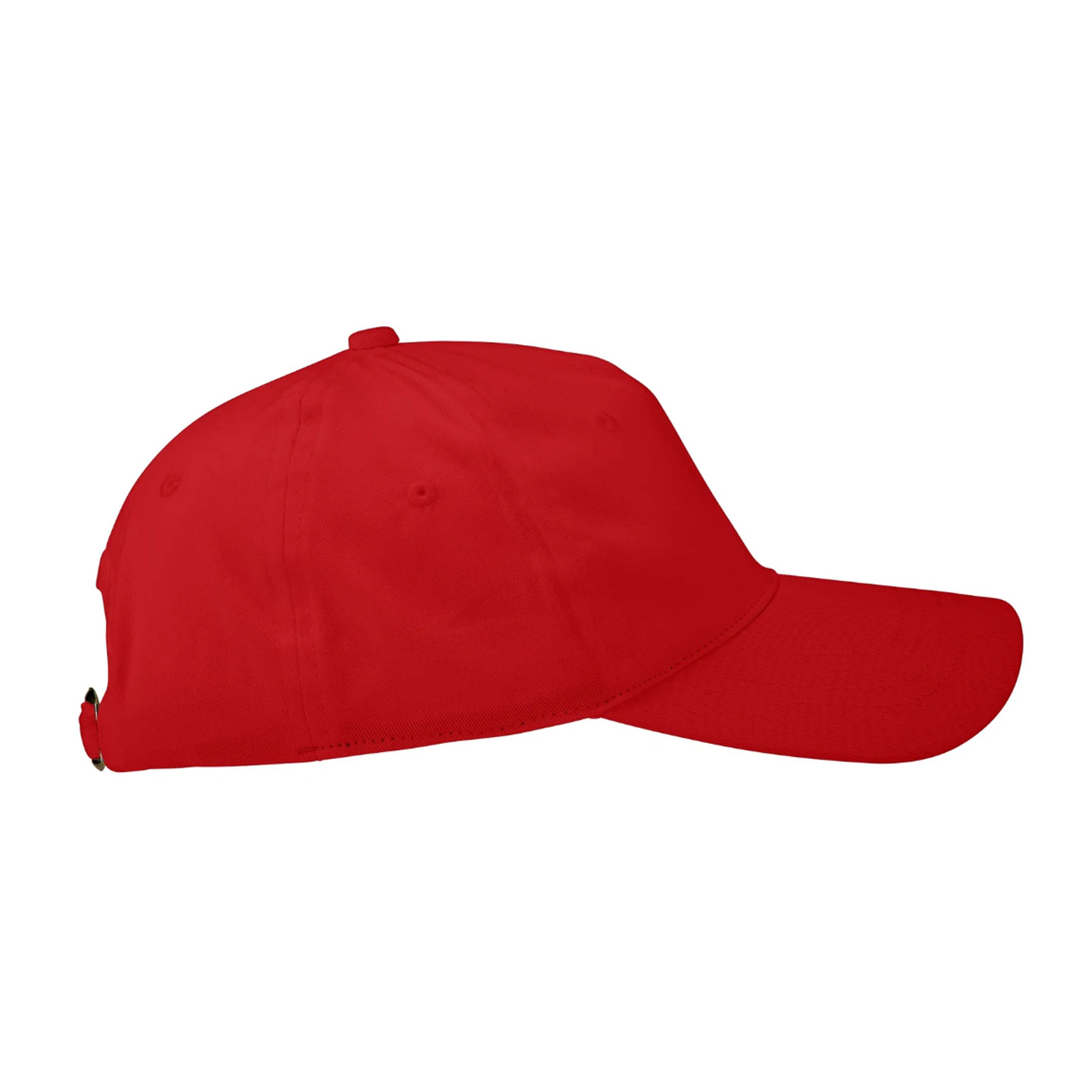 Casquette en sergé Bio 5 panneaux - 05 - ROUGE