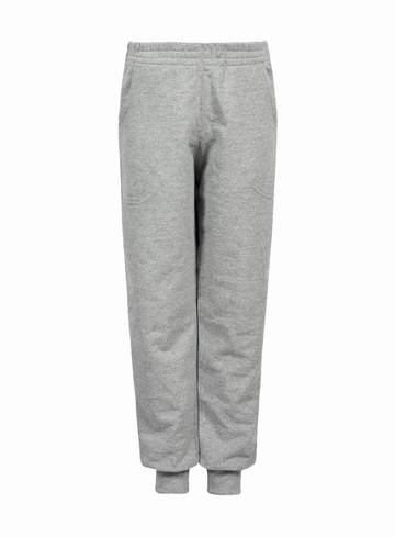 Pantalon enfant en molleton français avec bas côtelés - 