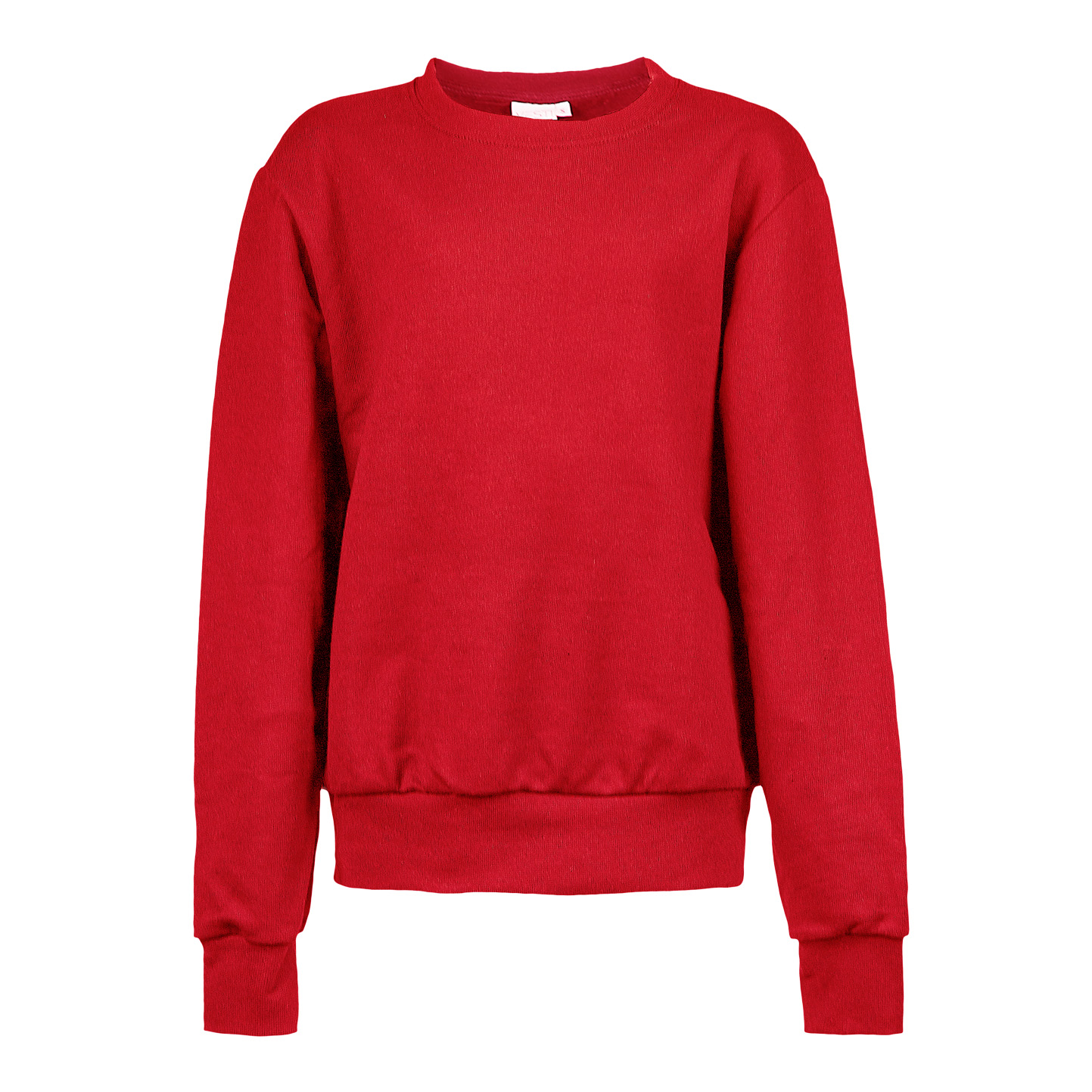 Sweat-shirt à col rond pour enfants  - 28 - Rouge Sport XXS 1/2 ans