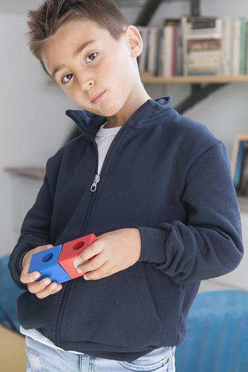 Veste enfant en molleton 100 % coton.