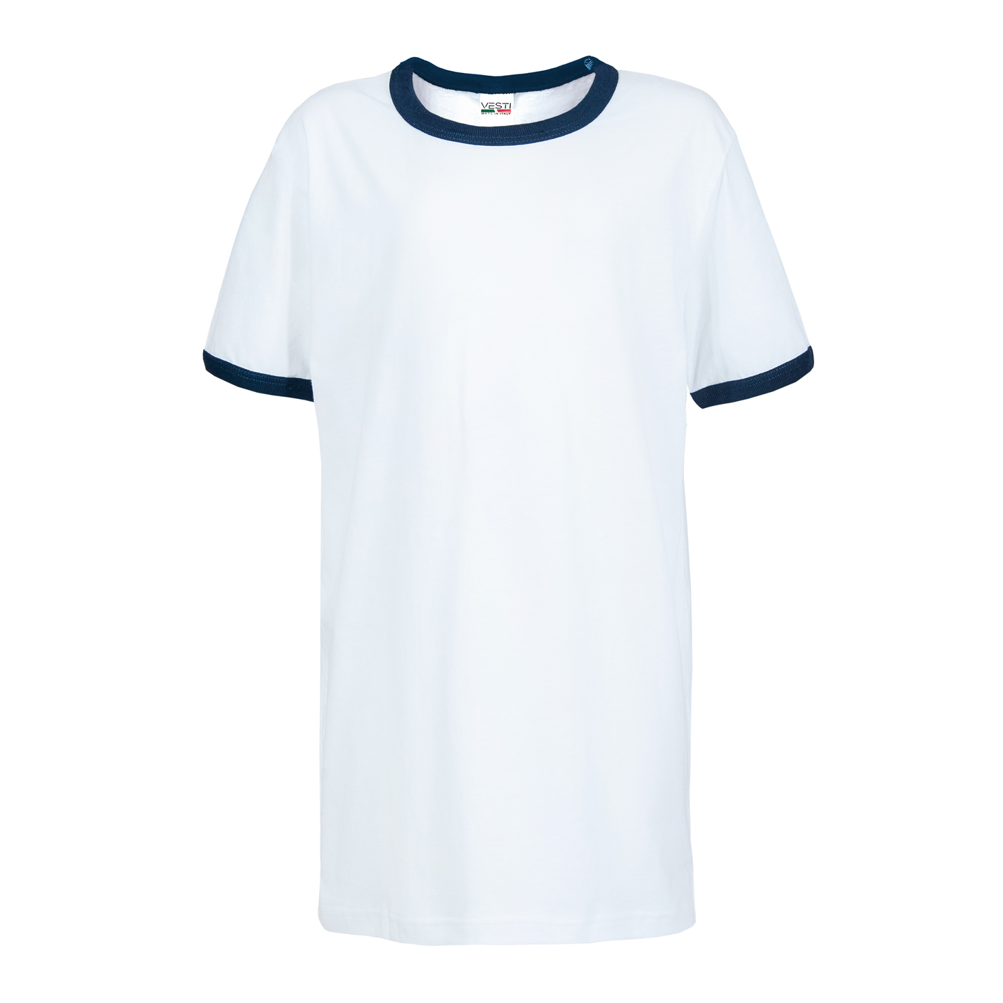 Chemise à manches courtes pour enfants - 99NY - Blanc/Bleu marine XXS