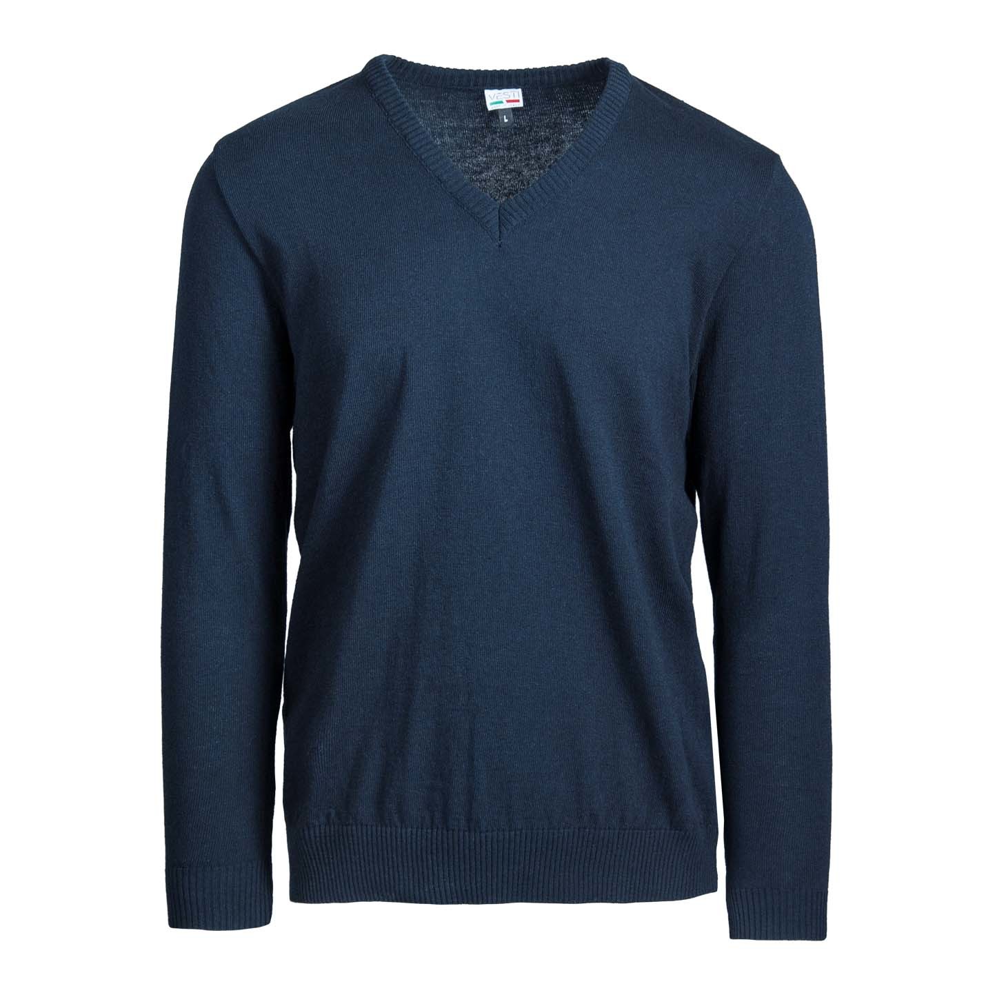 Pull à col en V pour enfants  - 2052 - Bleu 52