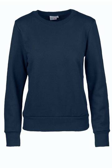 Sweat-shirt à col rond en molleton français pour femme