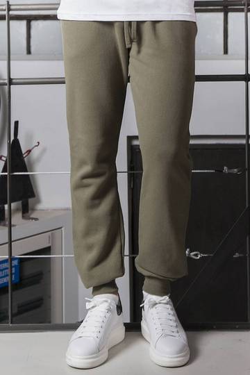 Pantalon en polaire avec bas côtelé