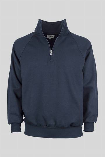 Sweat-shirt écologique à col zippé