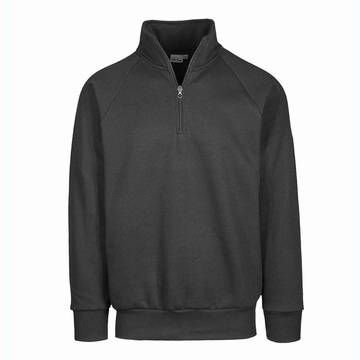 Sweat-shirt à col zippé en molleton français - 