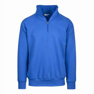 Sweat-shirt à col zippé en molleton français - 