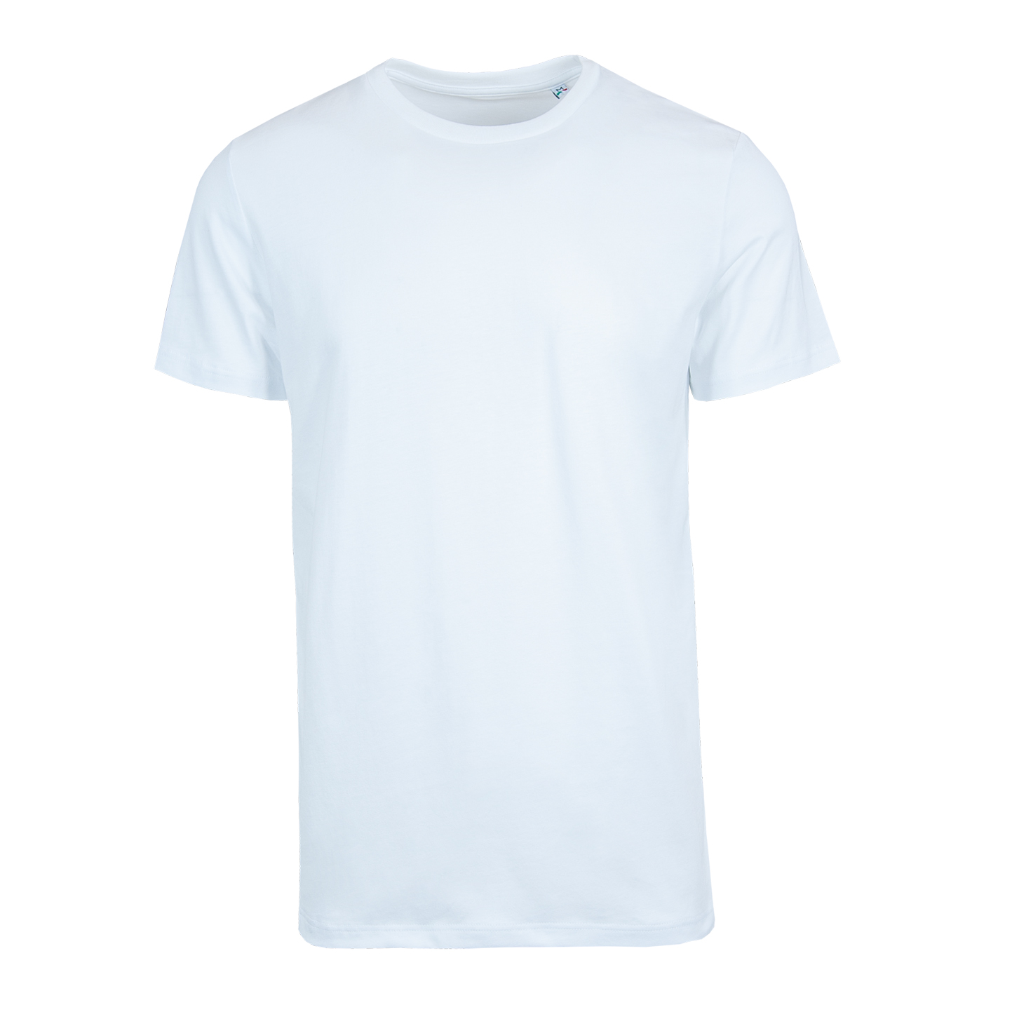 T-shirt bio à col rond et manches courtes - 99 - Blanc XS