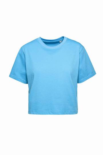 Pull à manches courtes et col rond pour femme - 