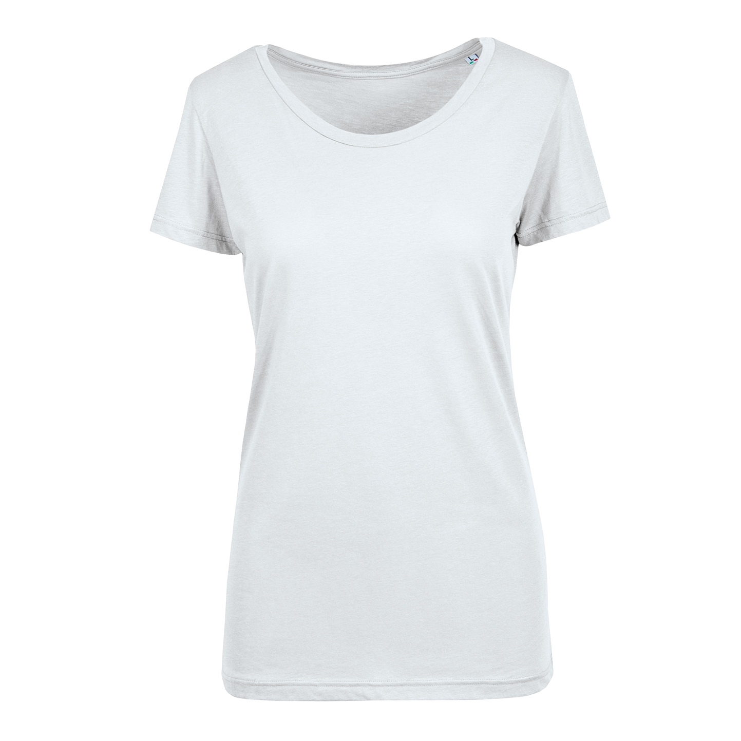 Pull en modal pour femme, col rond et manches courtes - 99 - Blanc XS