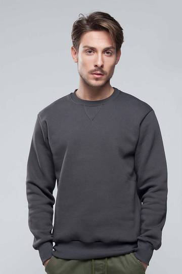 Sweat-shirt unisexe à col rond en molleton français