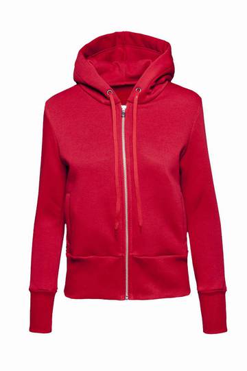 Sweat à capuche zippé doux pour femme  - 