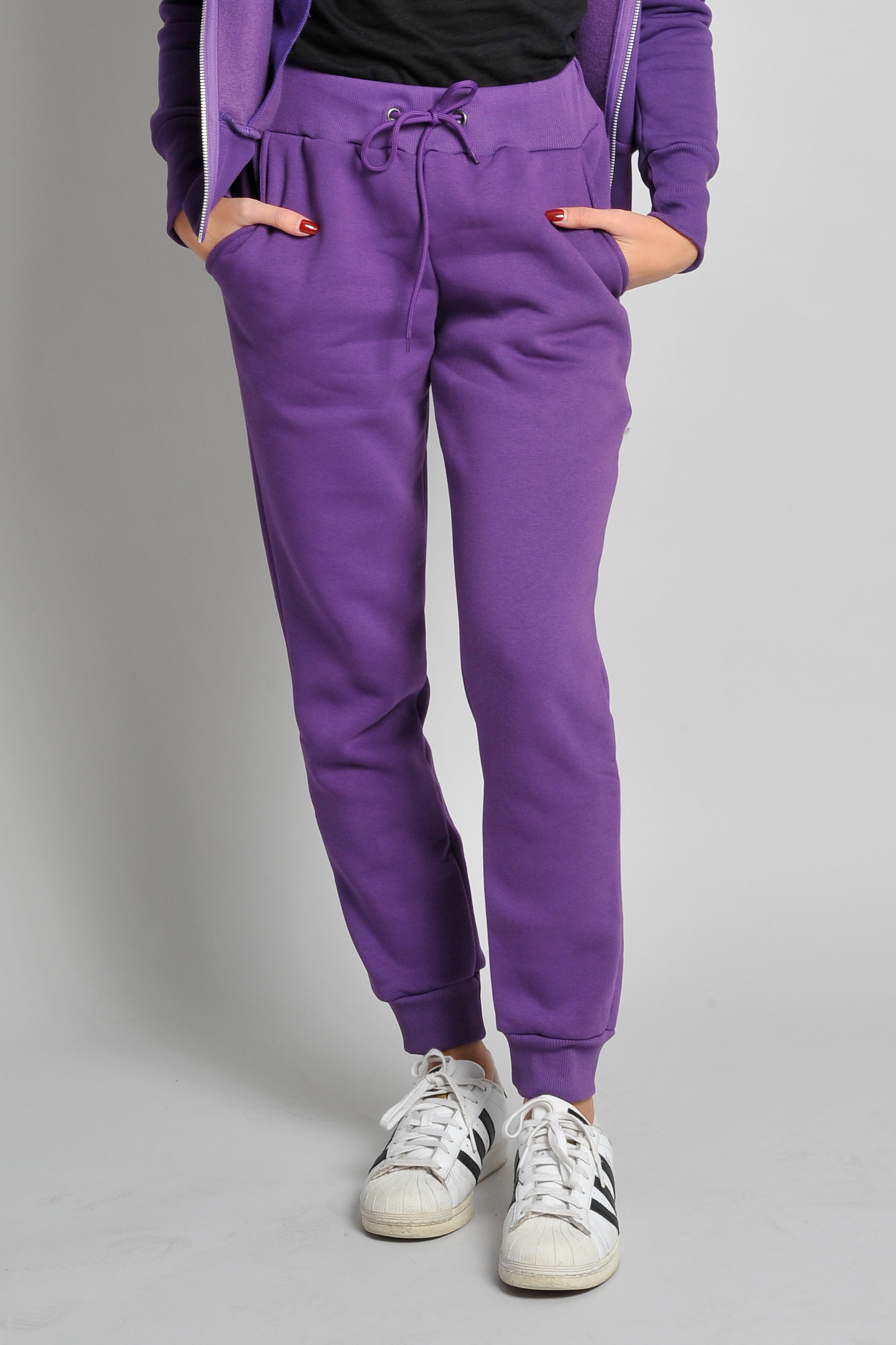 Pantalon New Fit pour femme en polaire douce - Bleu marine XS 3/4 ans