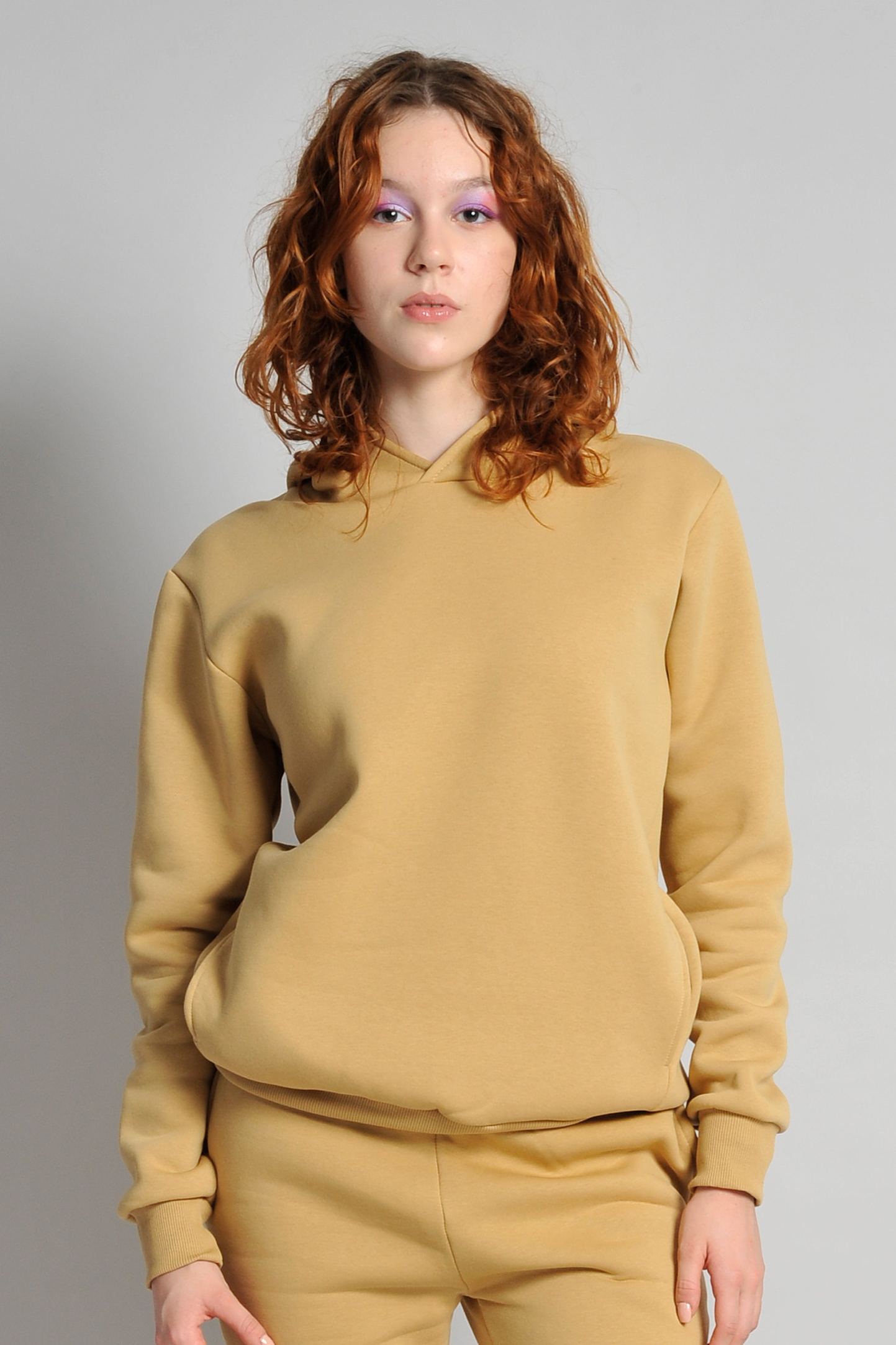 Sweat à capuche doux unisexe Mya, coupe urbaine