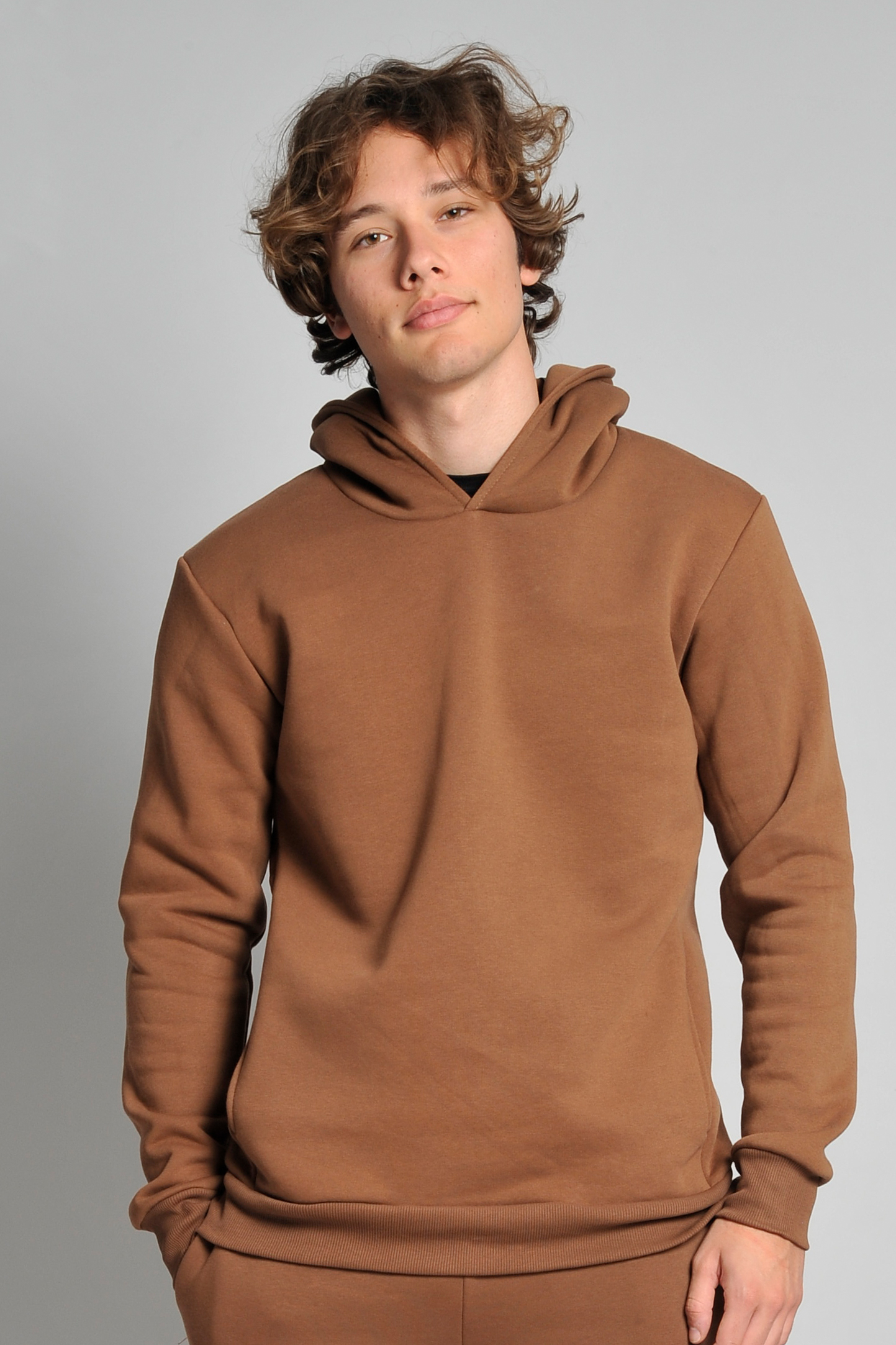 Sweat à capuche unisexe Sya en molleton, coupe urbaine