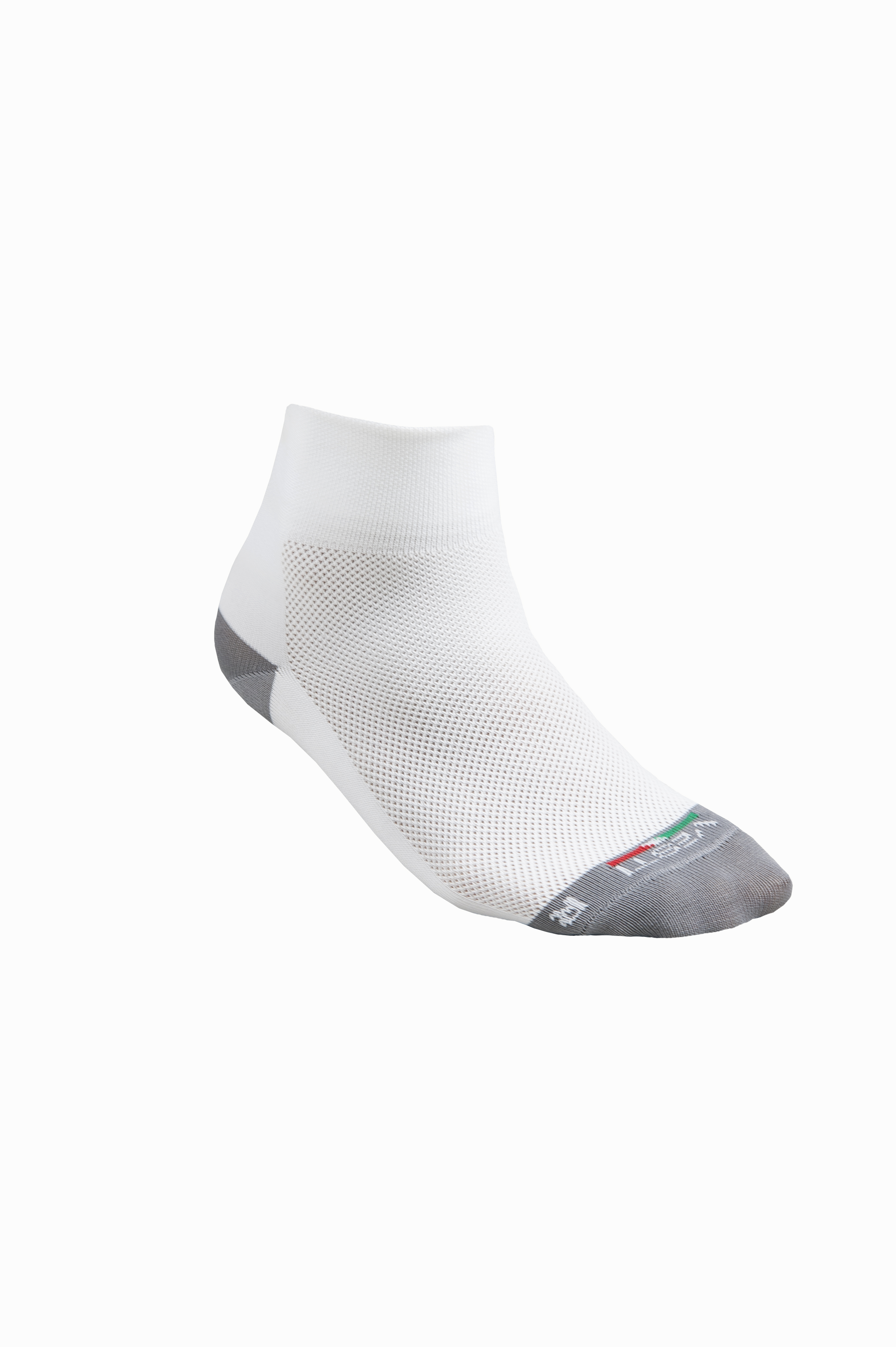 Chaussettes de running performantes - E1 - Blanc/Gris moyen Taille 35-38