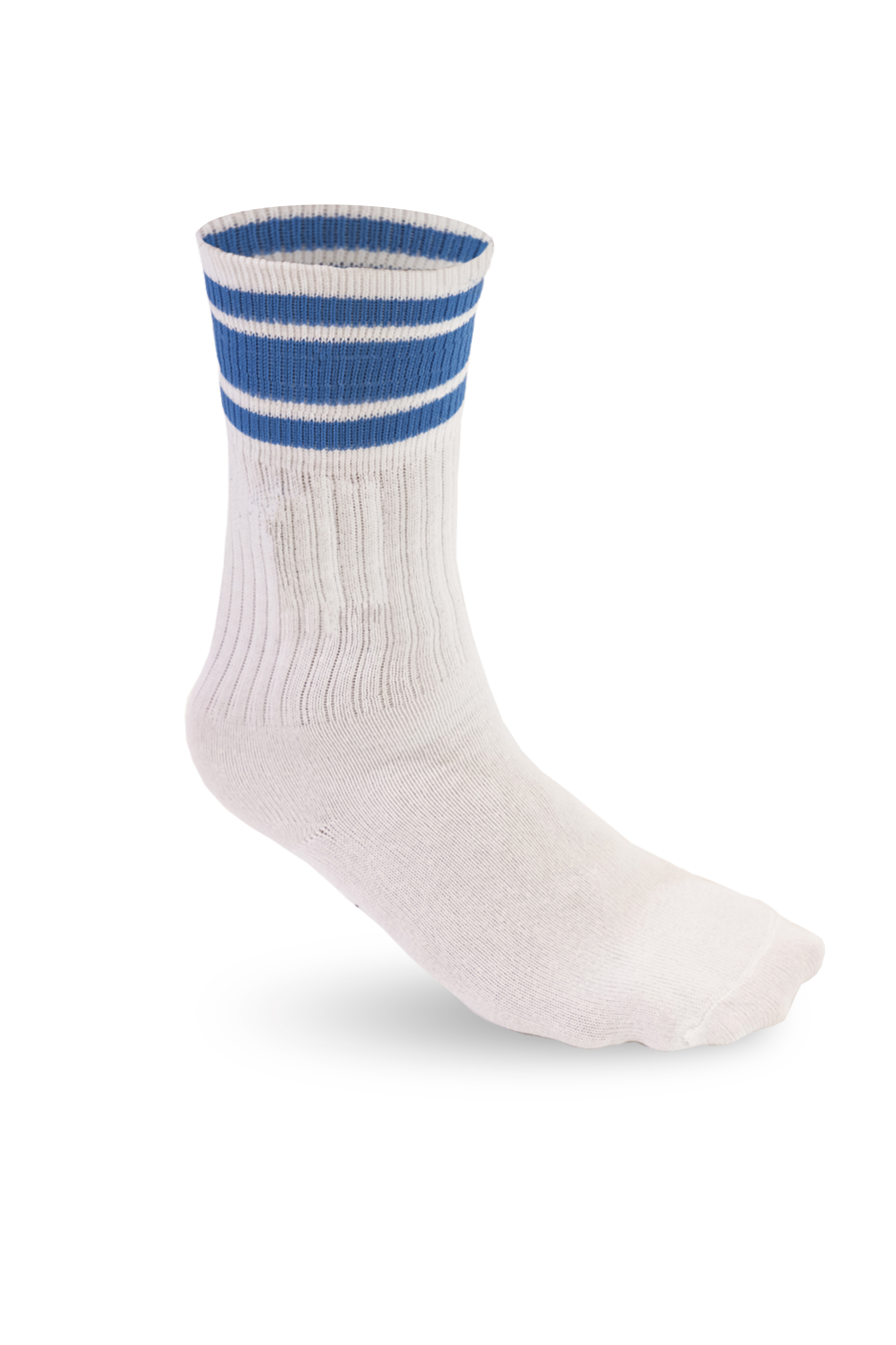 Chaussettes de sport 78/18/4% Cot/Pam/Ela Gris clair chiné Taille 35/38 - 9918 - Blanc/Bleu XS