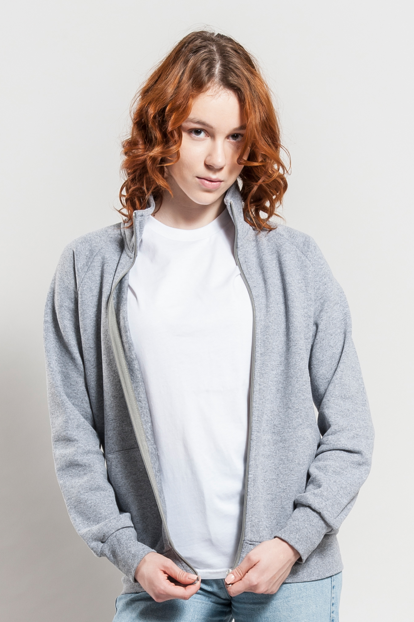Sweat zippé femme