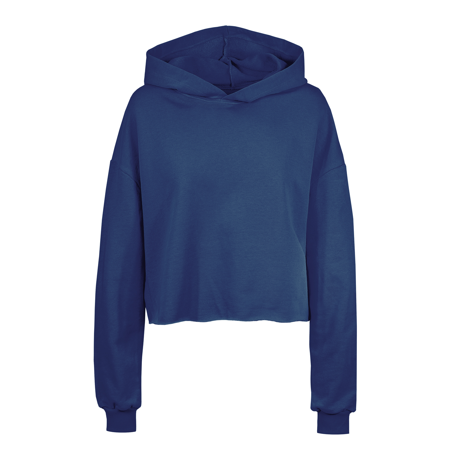 Amy sweat court femme à capuche French Terry - NY - Bleu marine XS 3/4 ans