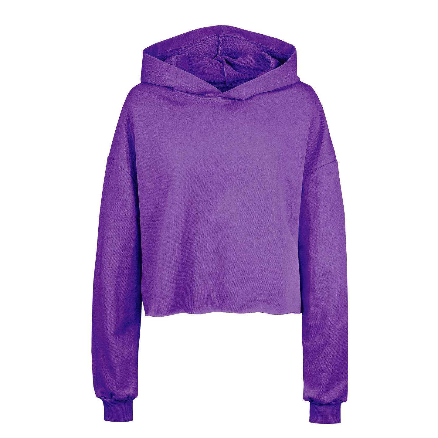 Amy sweat court femme à capuche French Terry - VI - Violet XS