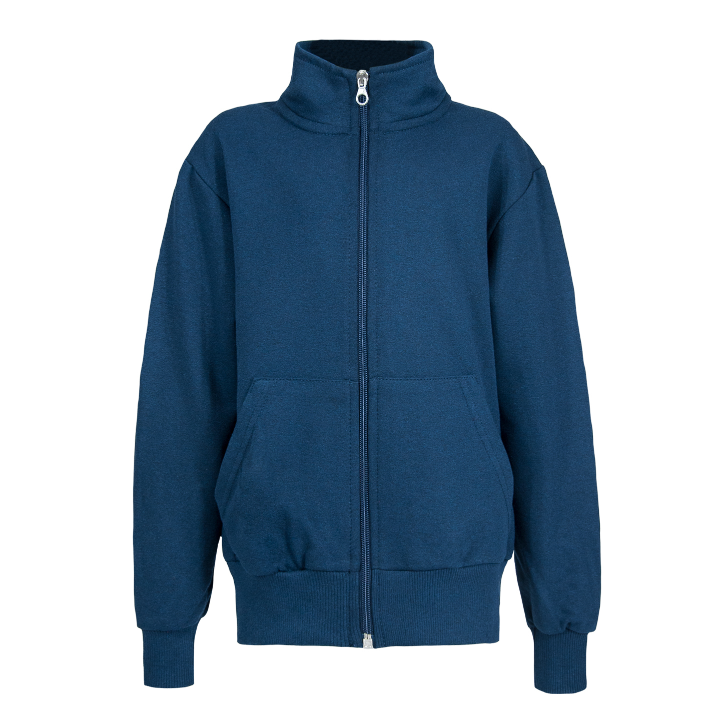Sweat zippé enfant en tissu stretch - 18 - Bleu