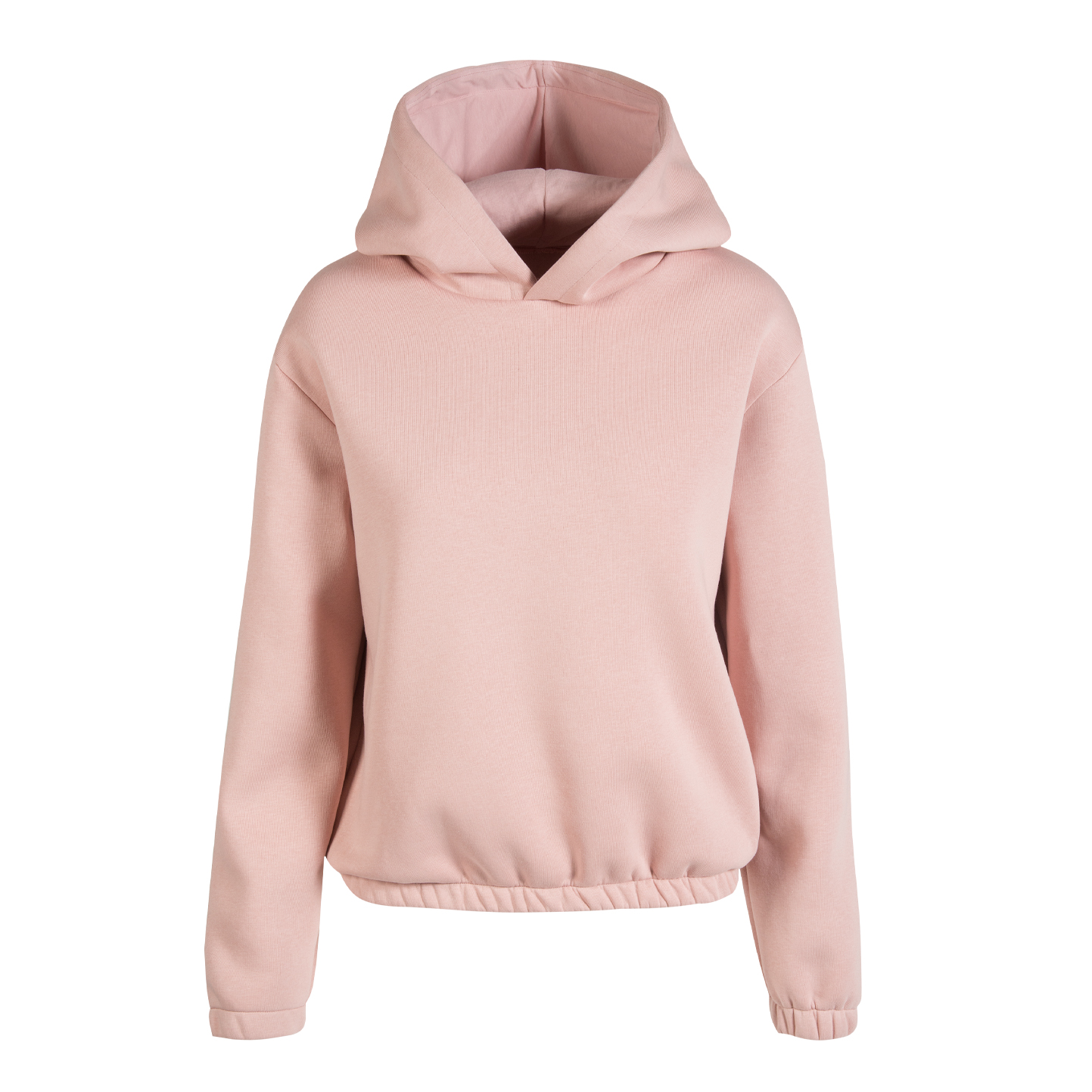 Sweat boxy femme à capuche - RP - Rose poudré XS