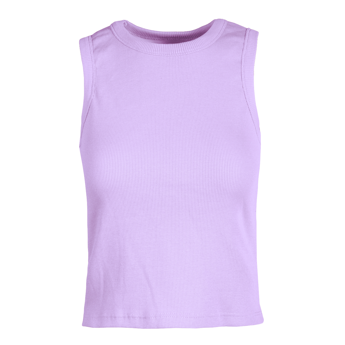 Débardeur femme côtelé stretch - LI - Lilas XS