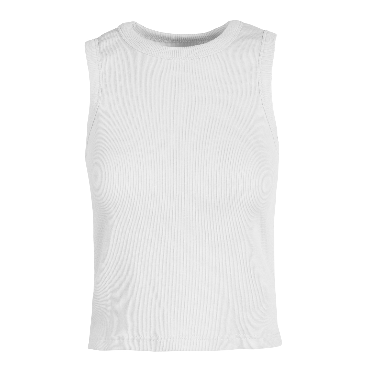 Débardeur femme côtelé stretch - 99 - Blanc XS