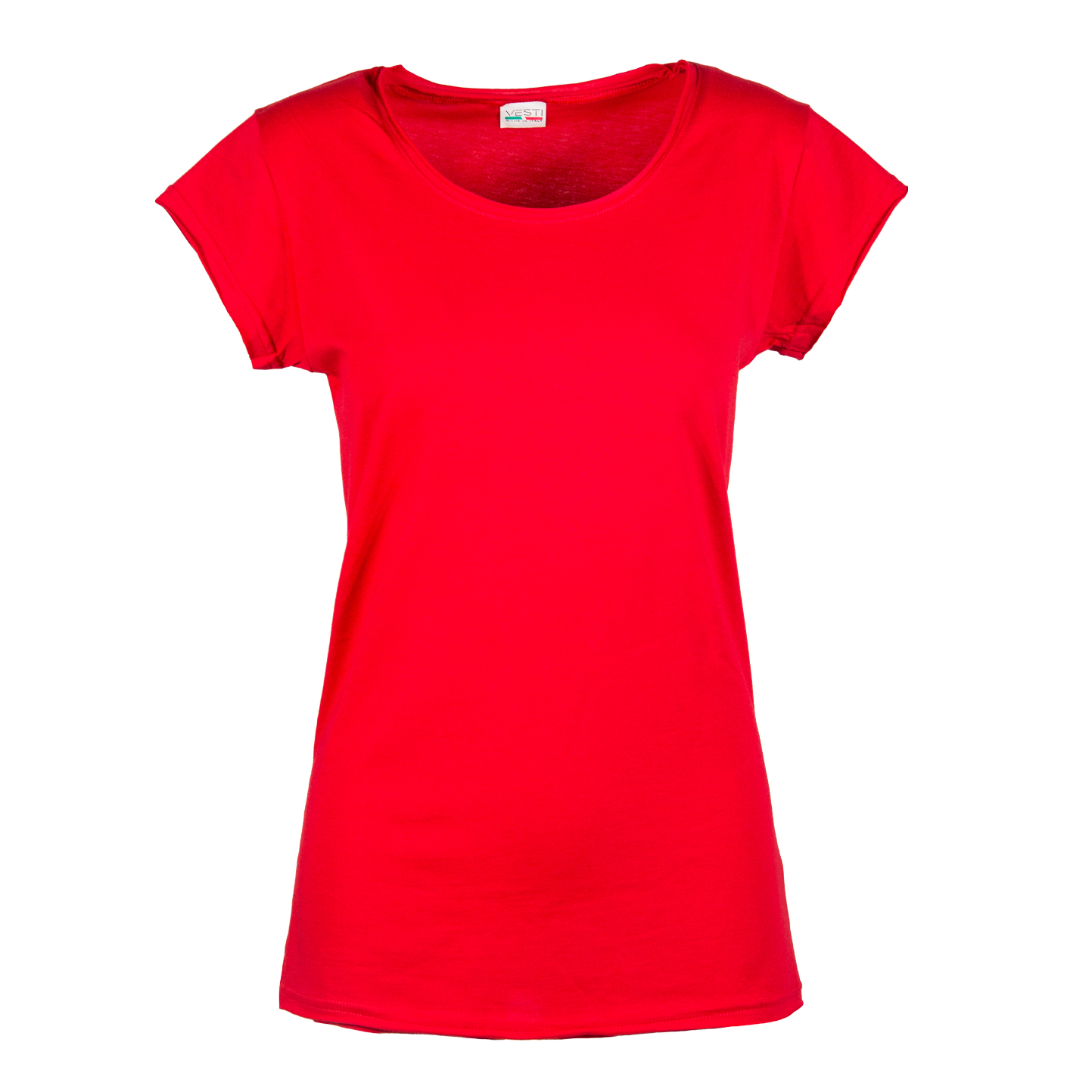 Mode féminine à col rond - RO - Rouge XS