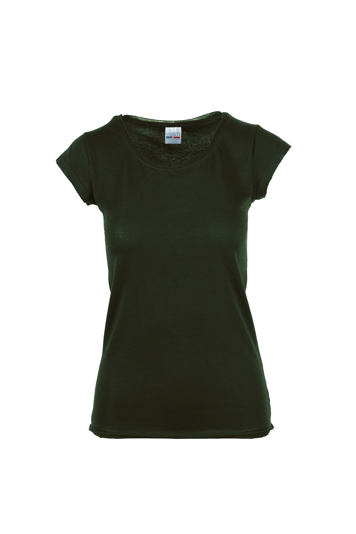 Mode féminine à col rond - BS - Vert militaire XS
