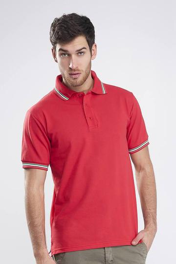 Polo à manches courtes en piqué d'Italie