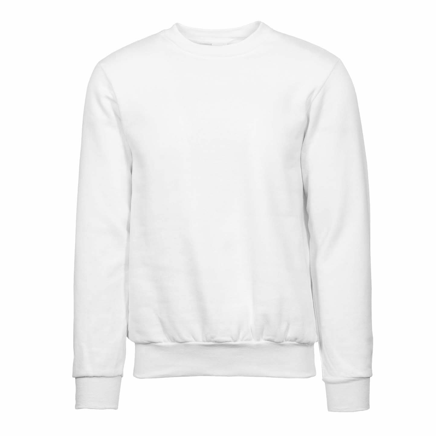 Sweat-shirt à col rond - 99 - Blanc XS