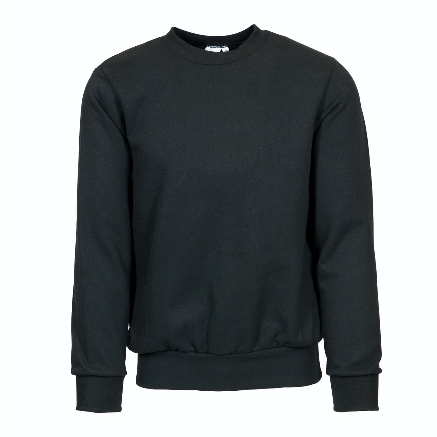 Sweat-shirt à col rond - 12 - Noir