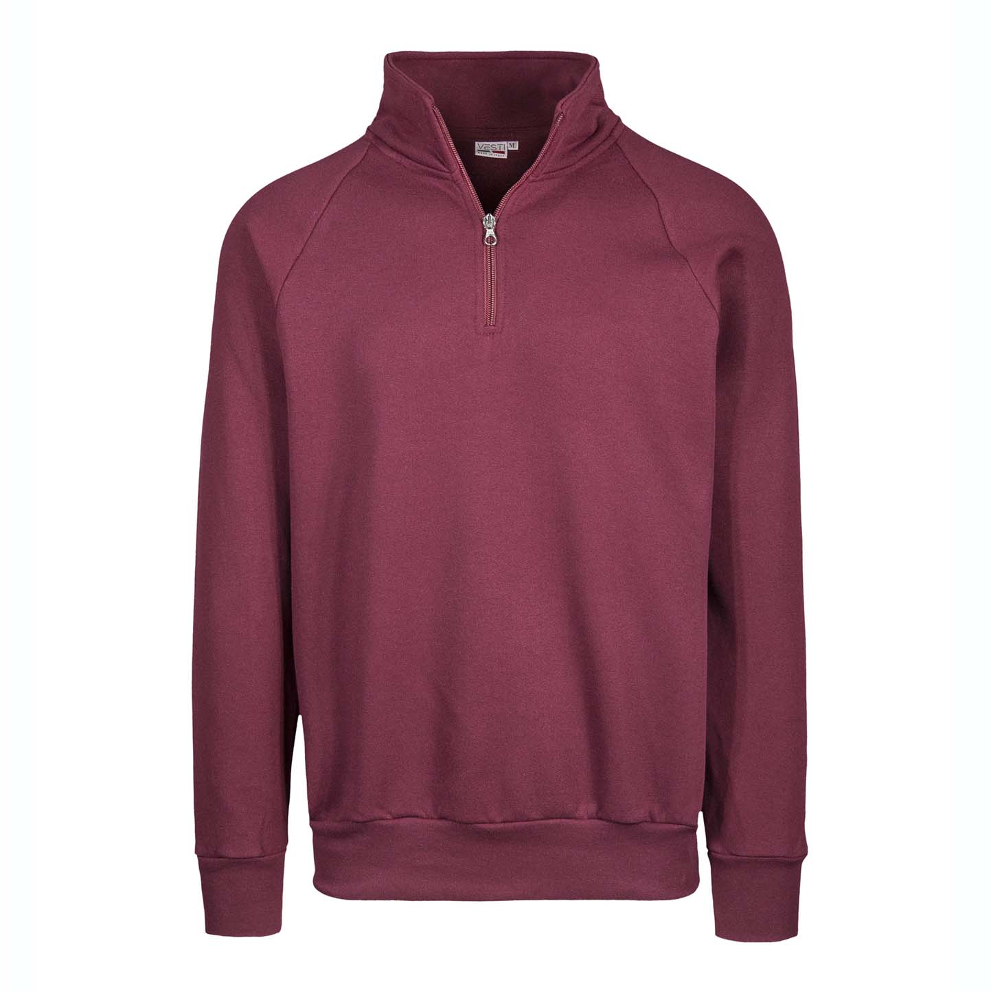 Sweat-shirt à col zippé - 48 - Bordeaux Sport XXS 1/2 ans