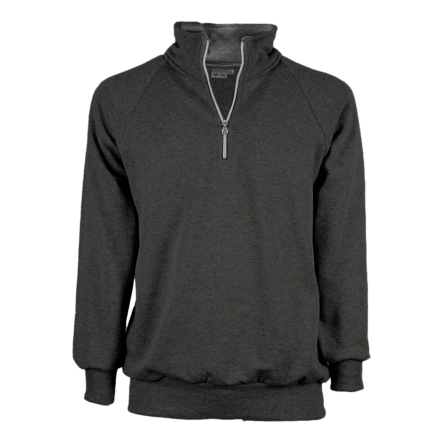 Sweat-shirt à col zippé - 6MA - Anthracite Mélange XS