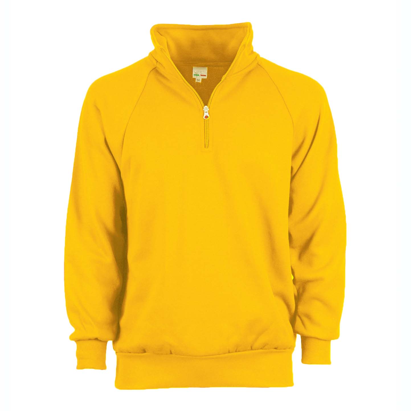 Sweat-shirt à col zippé - 96 - Jaune XS