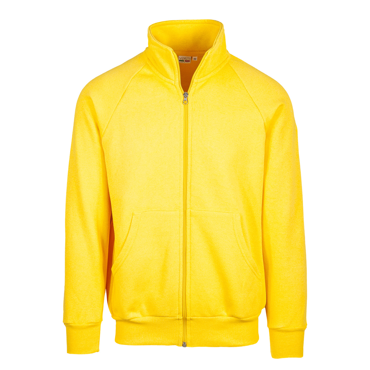 Veste sweat-shirt longue à fermeture éclair - 96 - Jaune XS