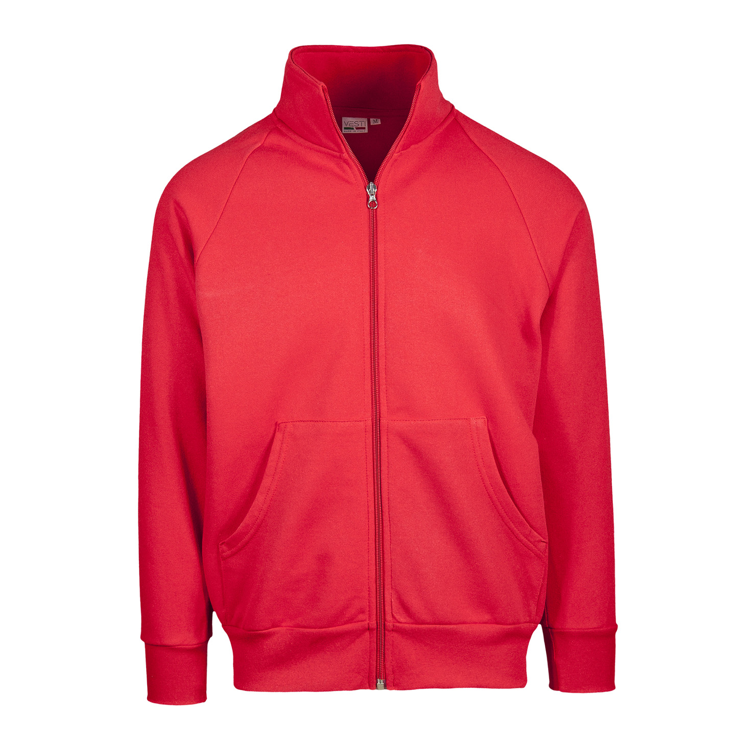 Veste sweat-shirt longue à fermeture éclair - 28 - Rouge Sport XXS 1/2 ans
