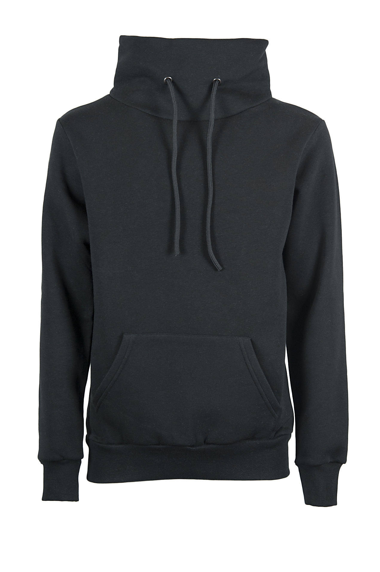 Sweat-shirt à col écharpe - 12 - Noir