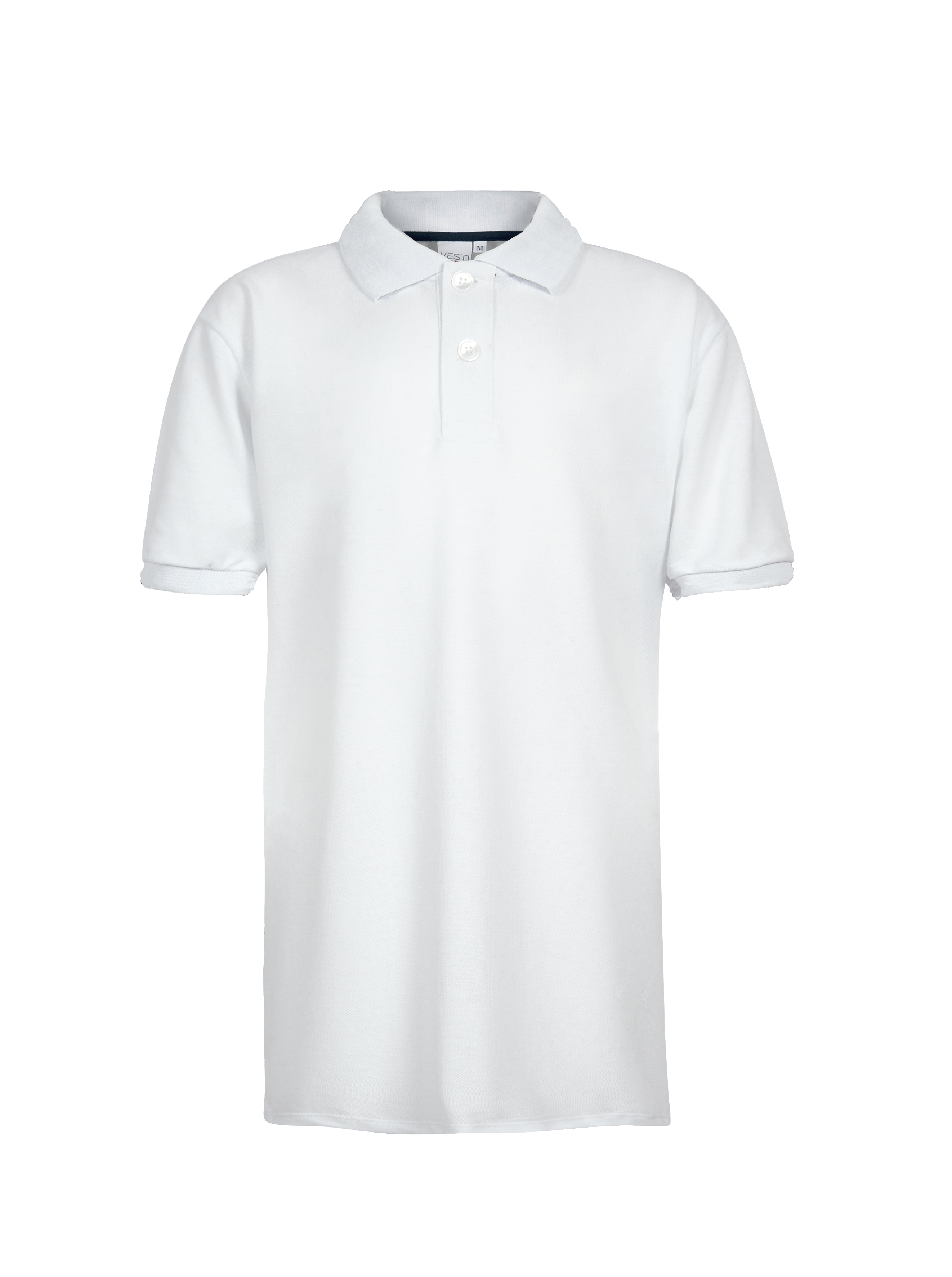 Polo à manches courtes en piqué pour enfants - 99 - Blanc XS